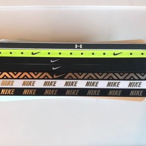 Thin Nike Headbands & 1 Under Armour Headband